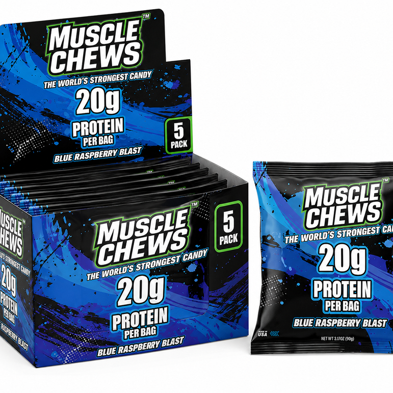 Blue Raspberry Blast MuscleChews™ 5 Pack
