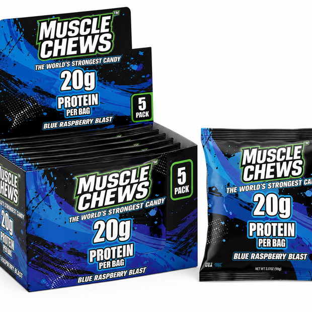 Blue Raspberry Blast MuscleChews™ 5 Pack