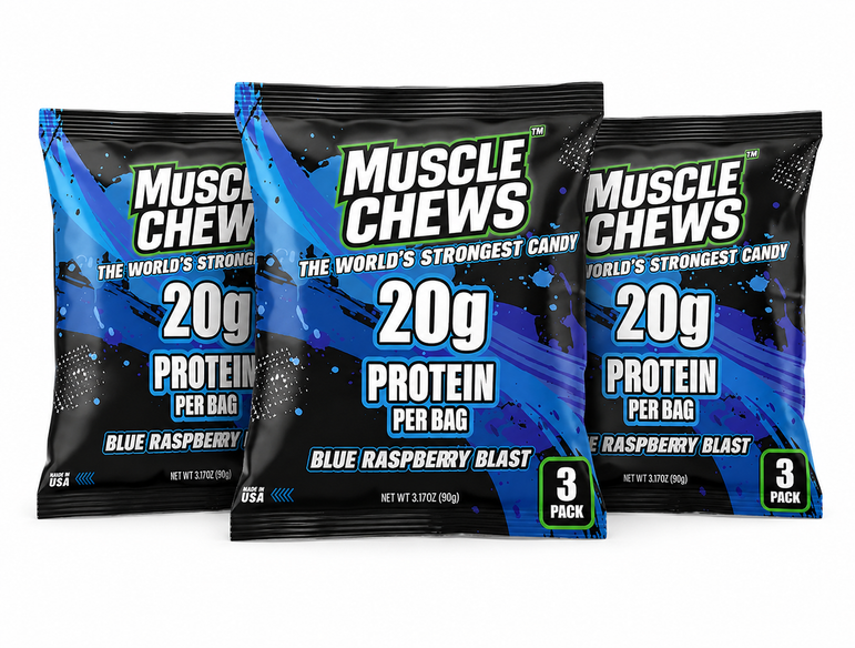 Blue Raspberry Blast MuscleChews™ 3 Pack