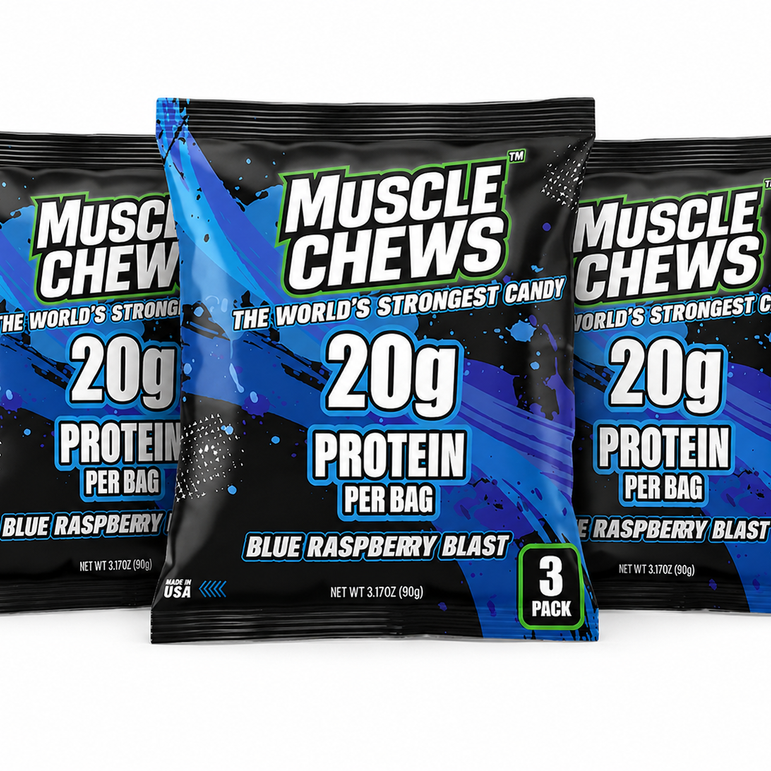 Blue Raspberry Blast MuscleChews™ 3 Pack