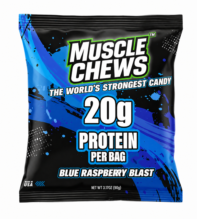Blue Raspberry Blast MuscleChews™ Single Pack