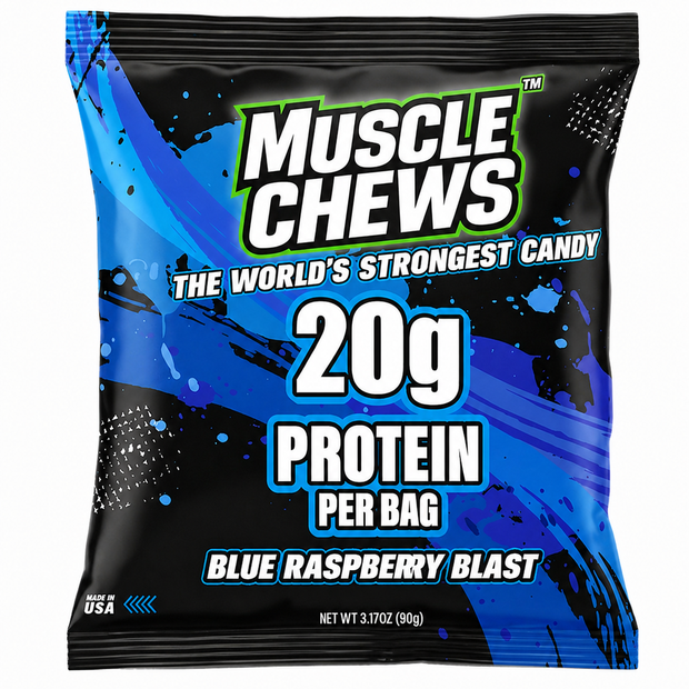 Blue Raspberry Blast MuscleChews™ Single Pack